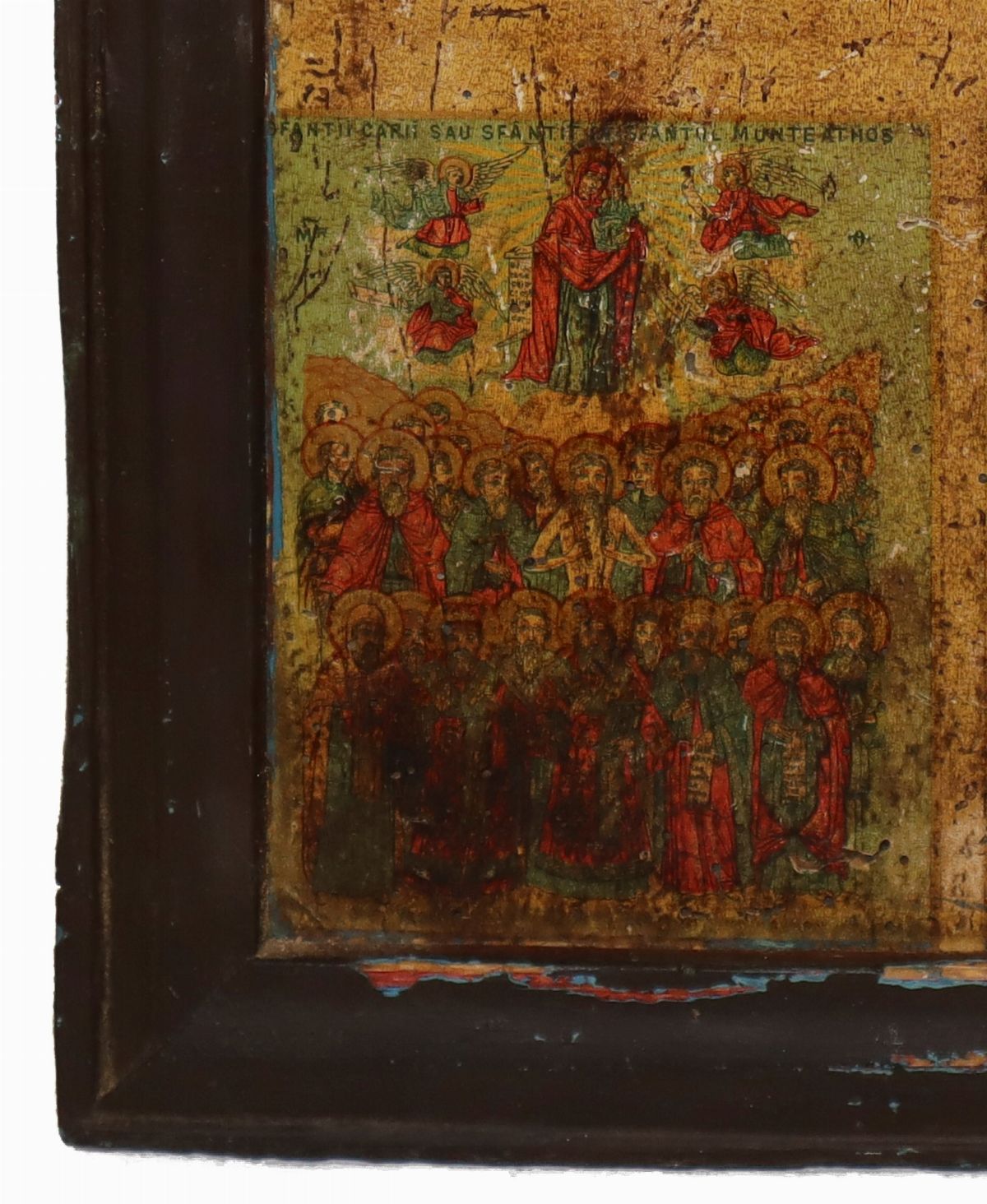 Icona Greca Quadripartita con Scene Bibliche