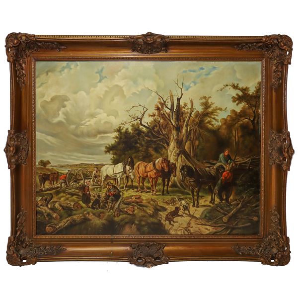 Work scene in the countryside