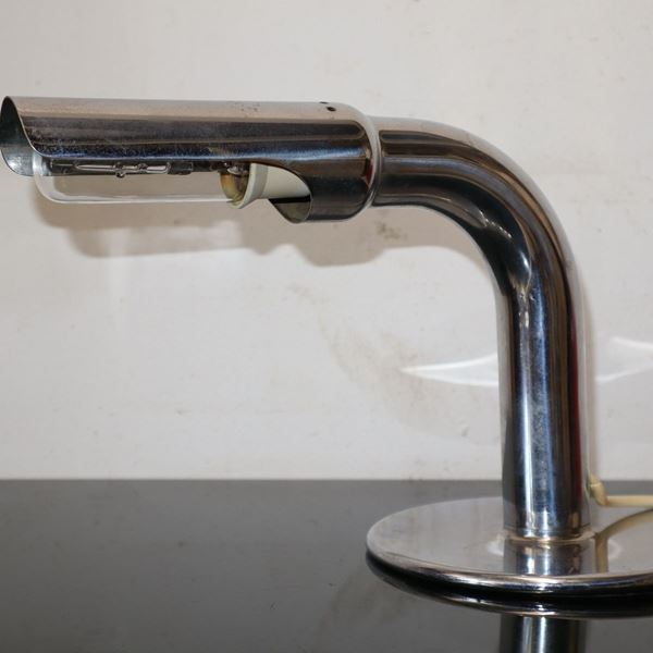 Ingo Maurer per Design M - "Gulp" model chromed metal lamp