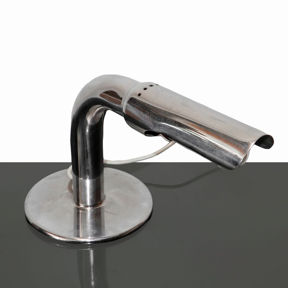 Ingo Maurer per Design M - Lampada in Metallo Cromato Modello "gulp"