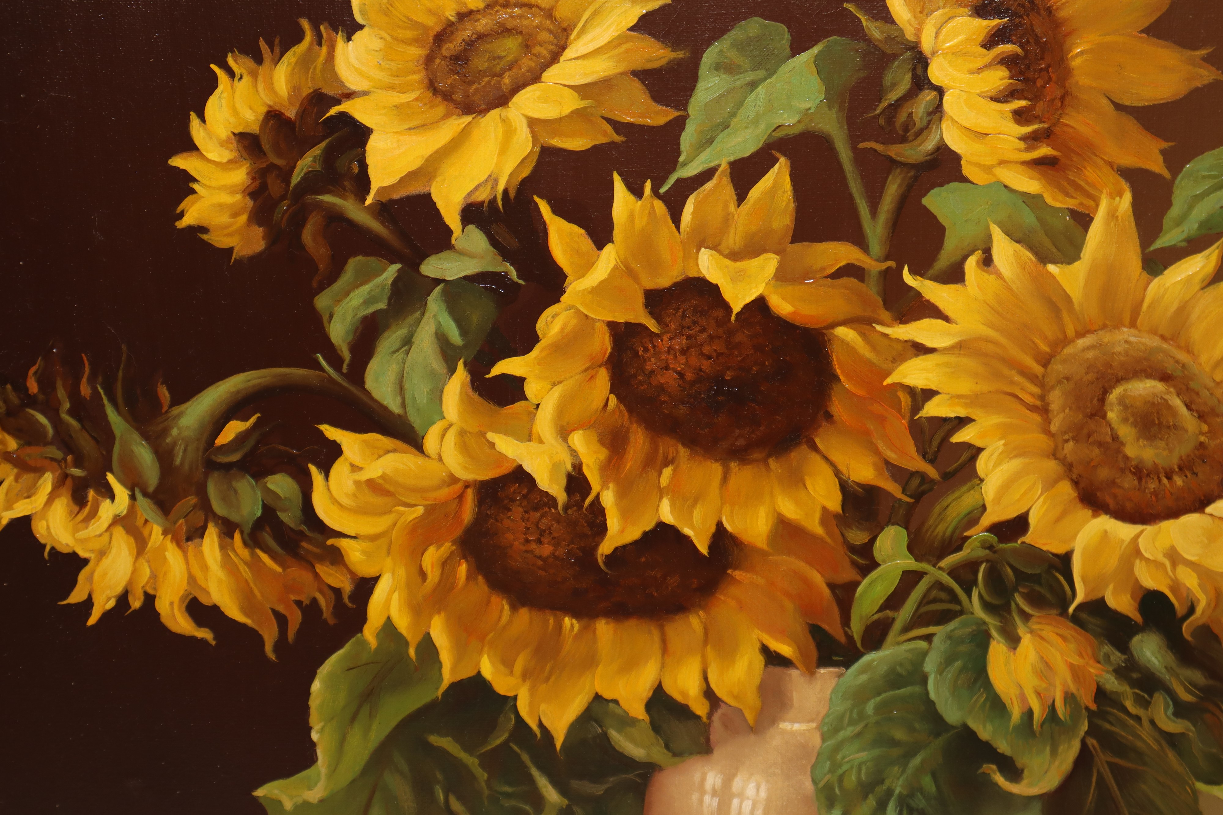 Vaso con girasoli