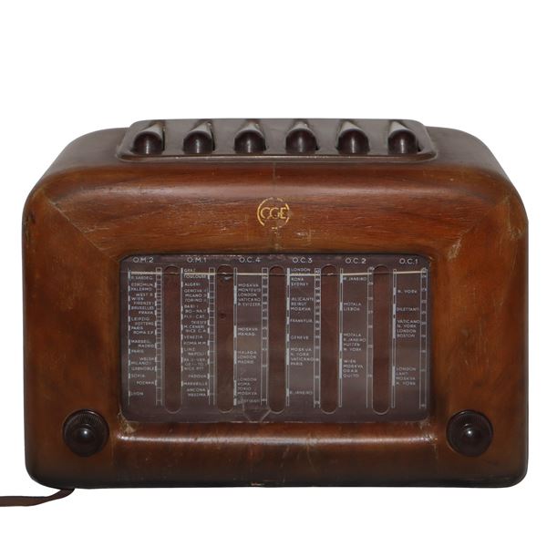 C.G.E. - Valve radio, mod. Super jewel 1949