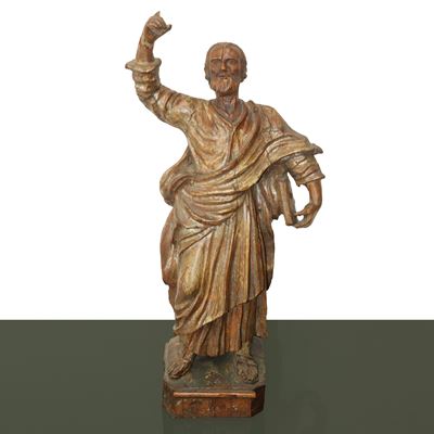 Statua Lignea Figura di Evangelista