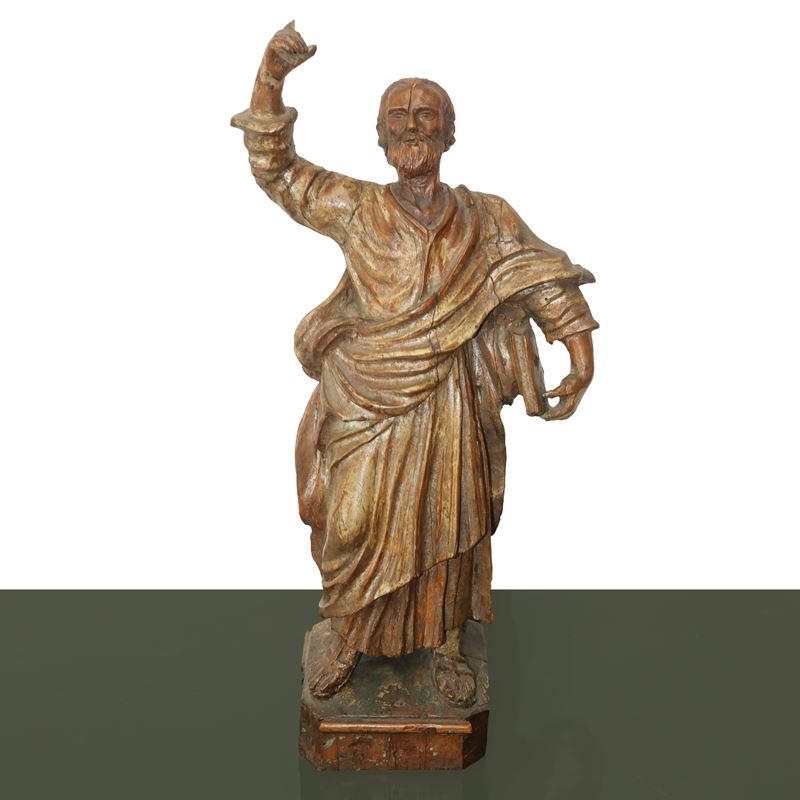 Statua Lignea Figura di Evangelista