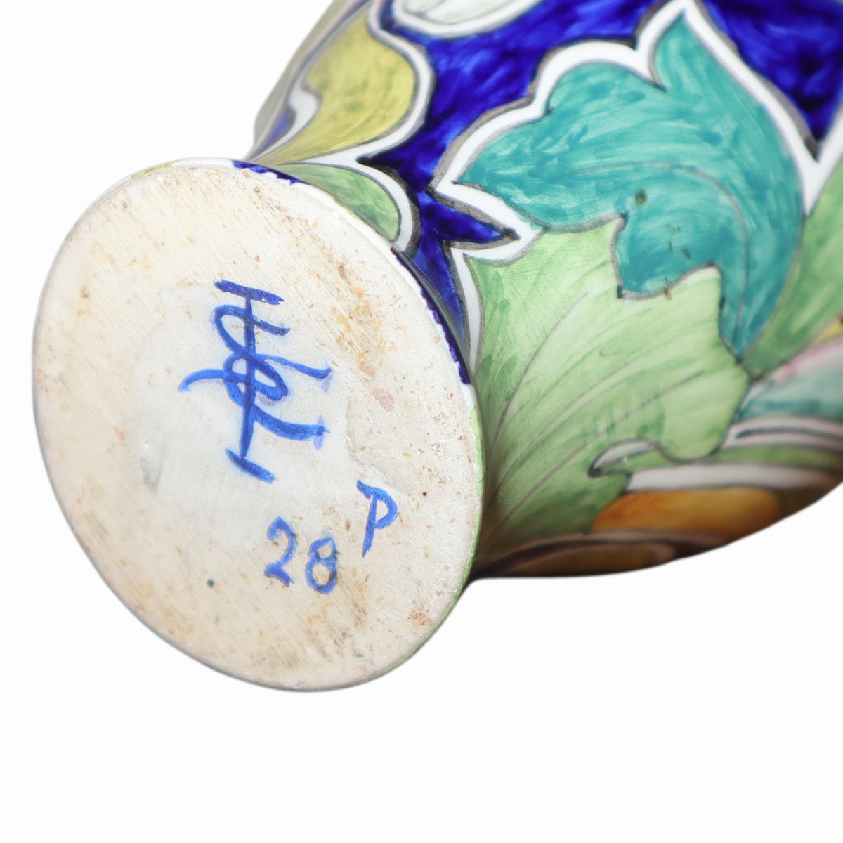 Società Ceramica Colonnata - Anfora con Manico in Maiolica
