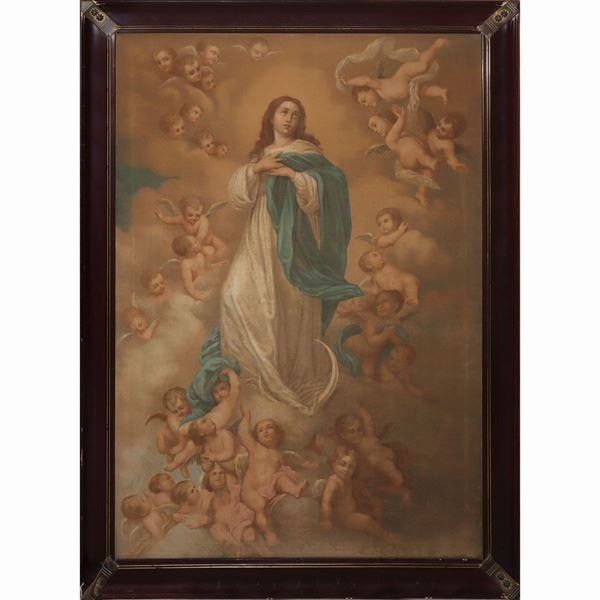 Immacolata concezione della Vergine con schiera di putti, da Esteban Morillo