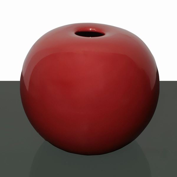 Ceramica Gabbianelli - Red ball vase