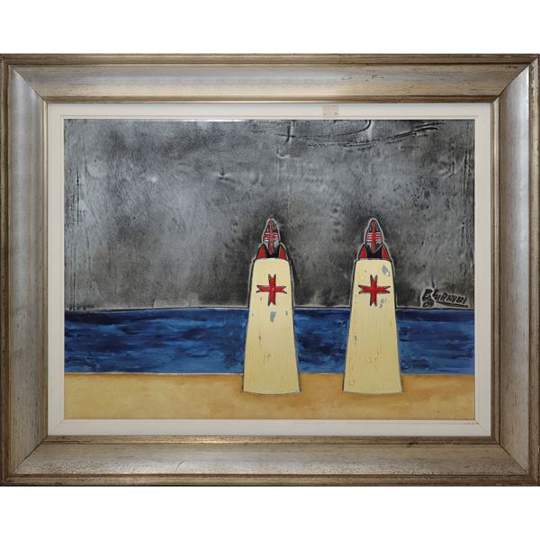 Piero Gianuzzi - Soldiers with crusader shield