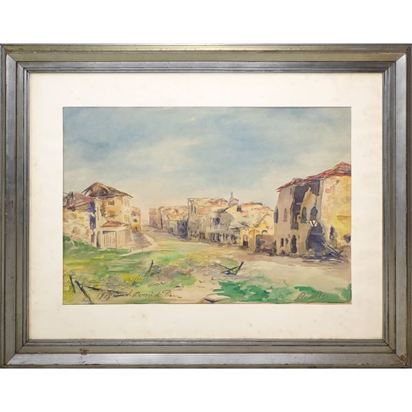 Landscape with houses San Donà di Piave