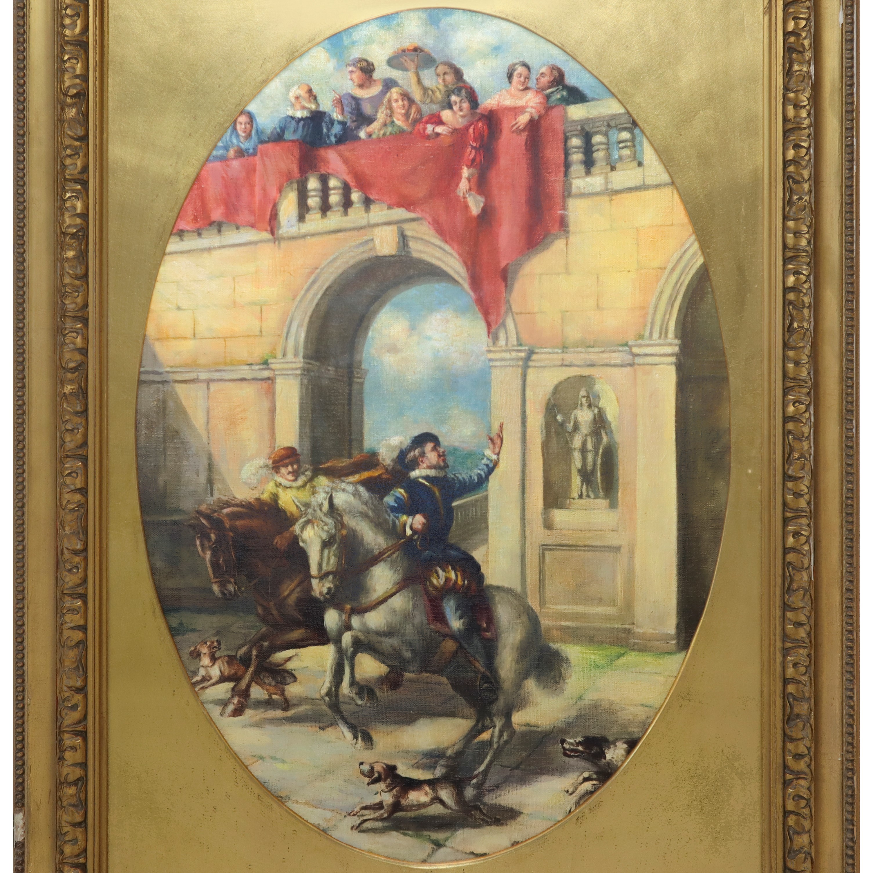 Cavaliere e Donne al Balcone
