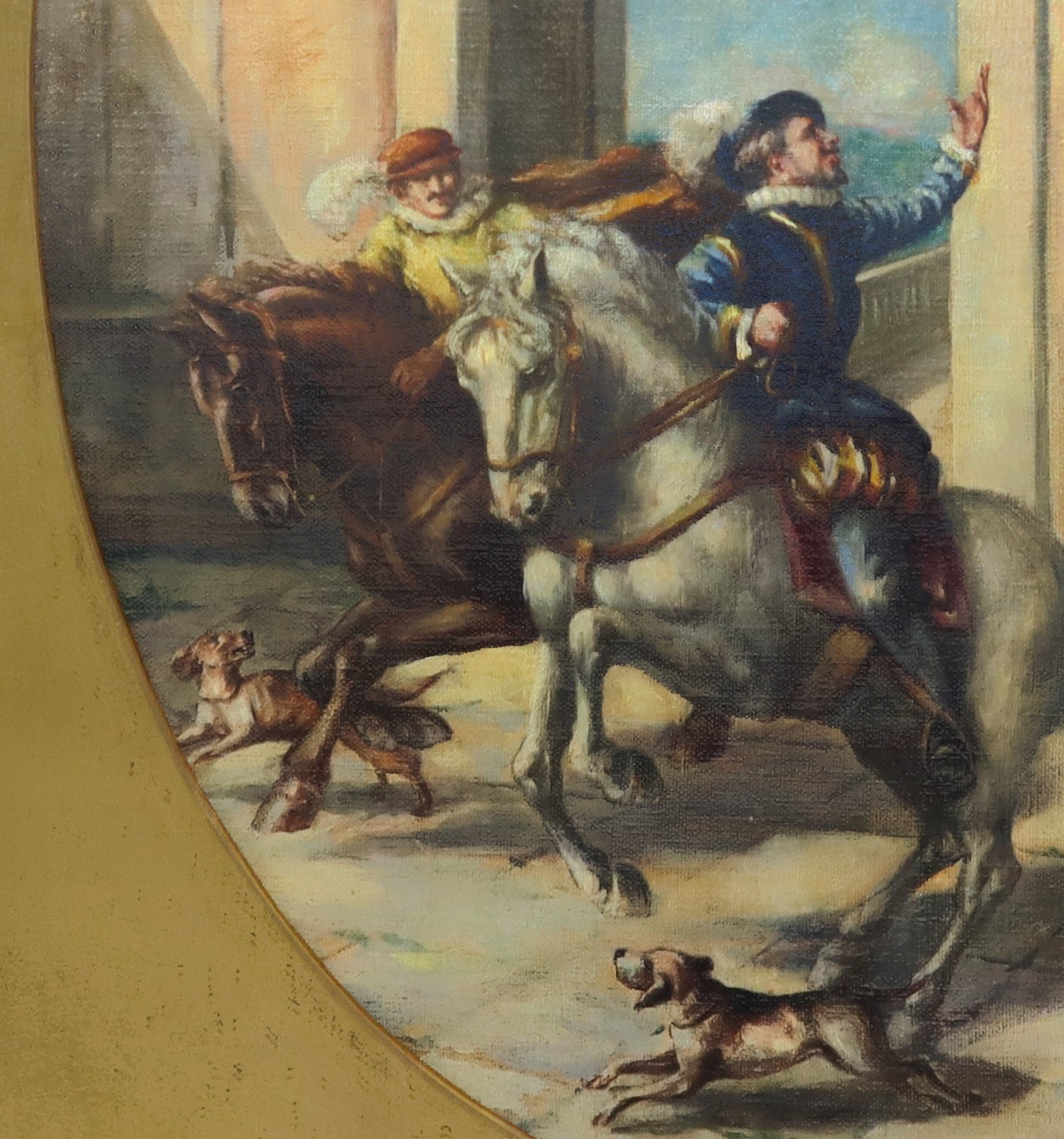Cavaliere e Donne al Balcone