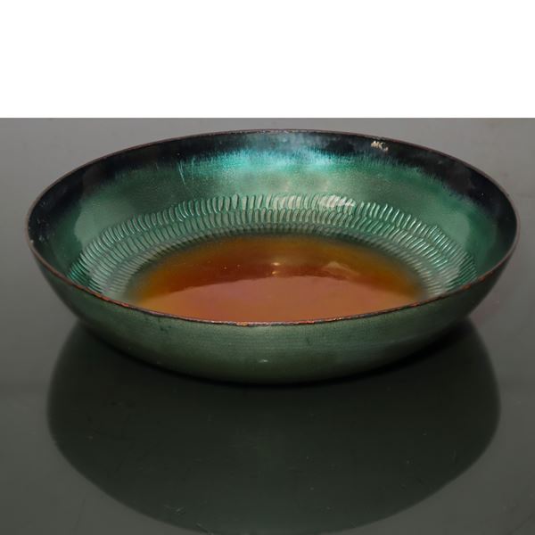 Enamelled copper bowl, LP Italy