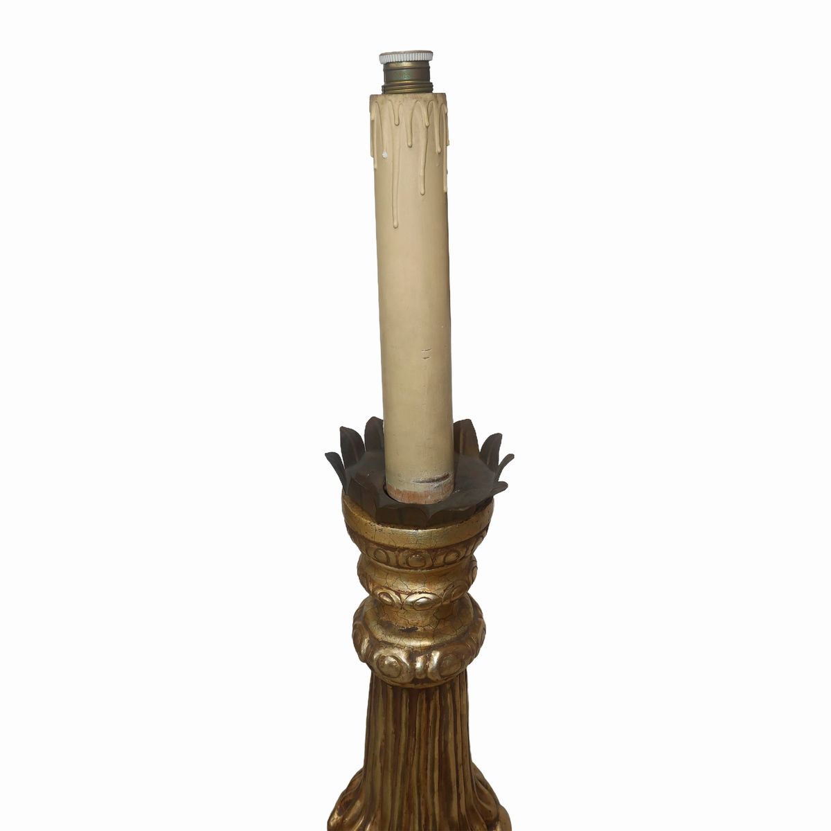 Candeliere in Legno Dorato