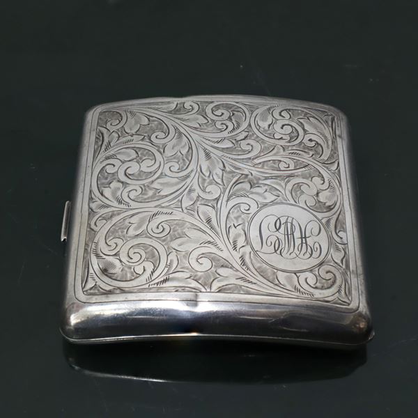 Silver cigarette case