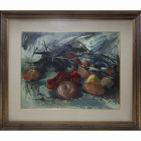 Francesco Contrafatto - Still life of fruit with bread
