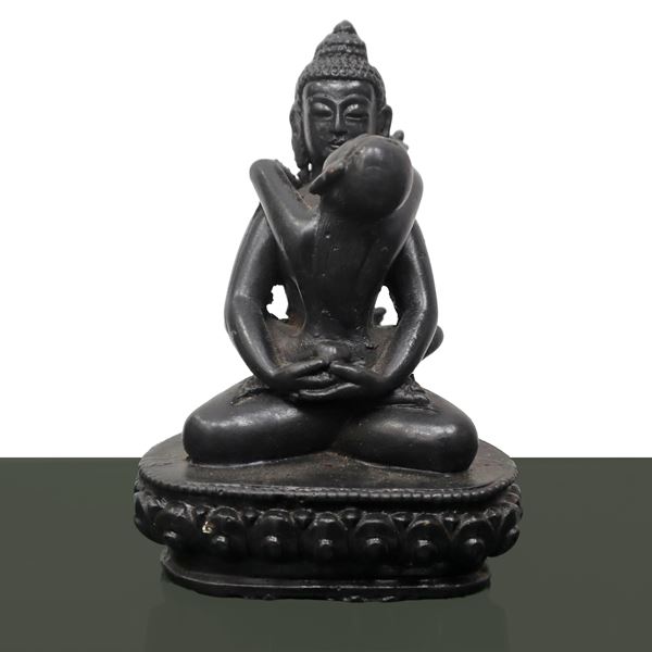 Sculpture with tantric Shakti figure