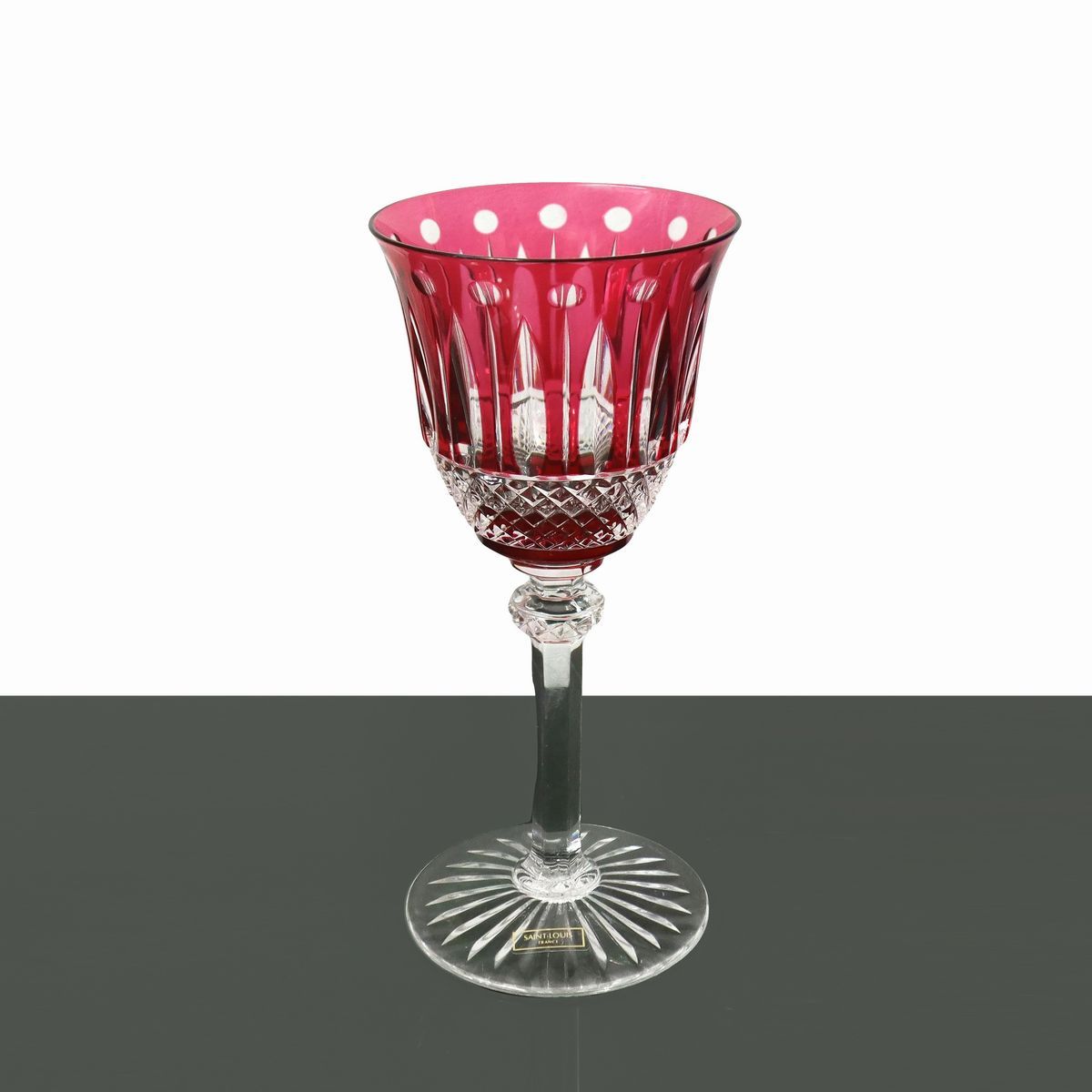 Saint Louis - Servizio di Bicchieri in Cristallo da 12, Totali 36, Mod Tommy nei Colori Rosso, Bl...