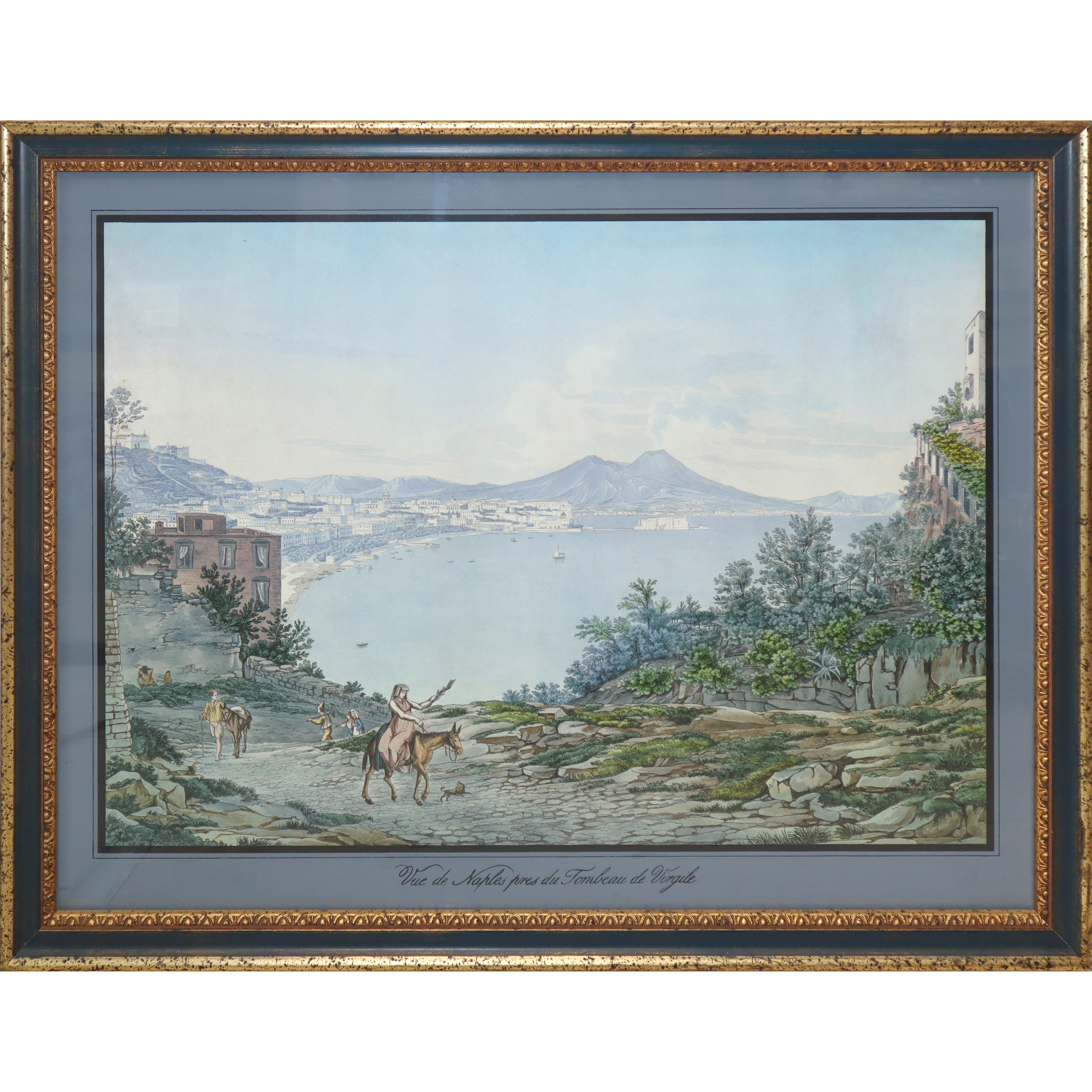 Porto di Napoli Visto dalla Ghiaia e Vue De Naple Pres Du Tombeau Du Virgile