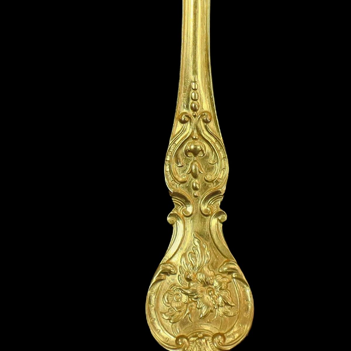 French Christofle - Antico Servizio di Posate da 12, Placcato Oro