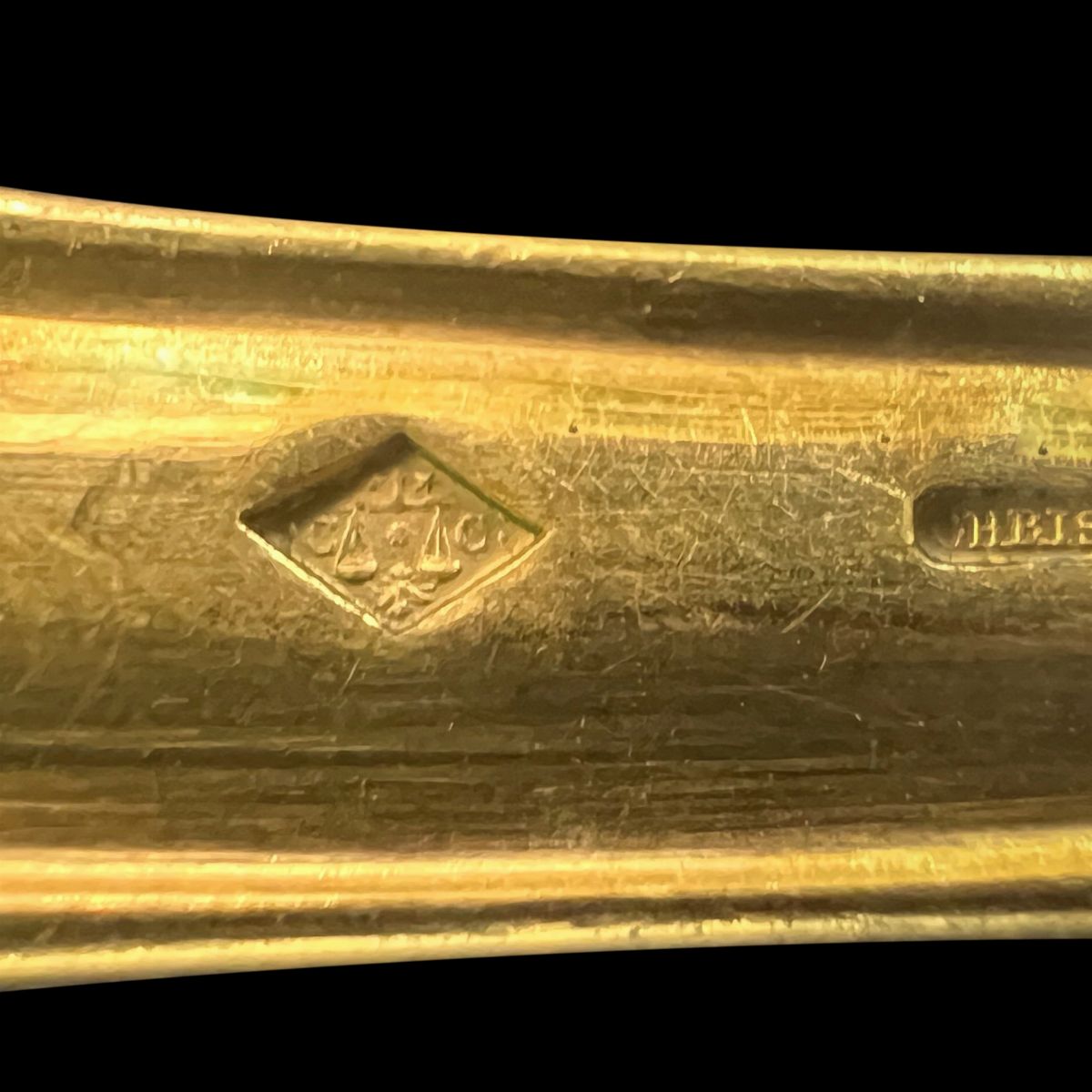 French Christofle - Antico Servizio di Posate da 12, Placcato Oro