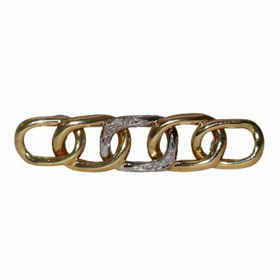 Spilla Maglia in Oro 18kt con Brillanti 0,10ct