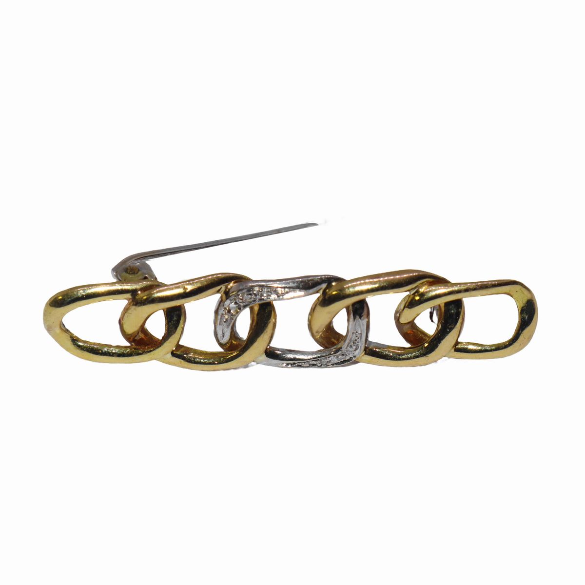 Spilla Maglia in Oro 18kt con Brillanti 0,10ct