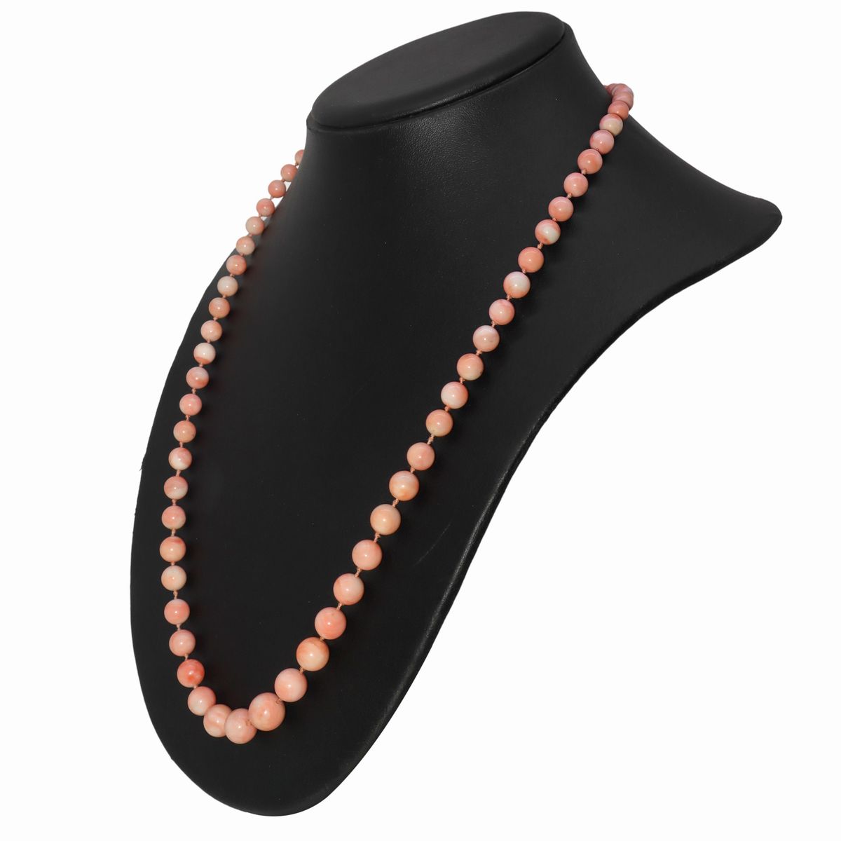 Collana in Corallo Rosa , Susta in Oro 18kt e Corallo