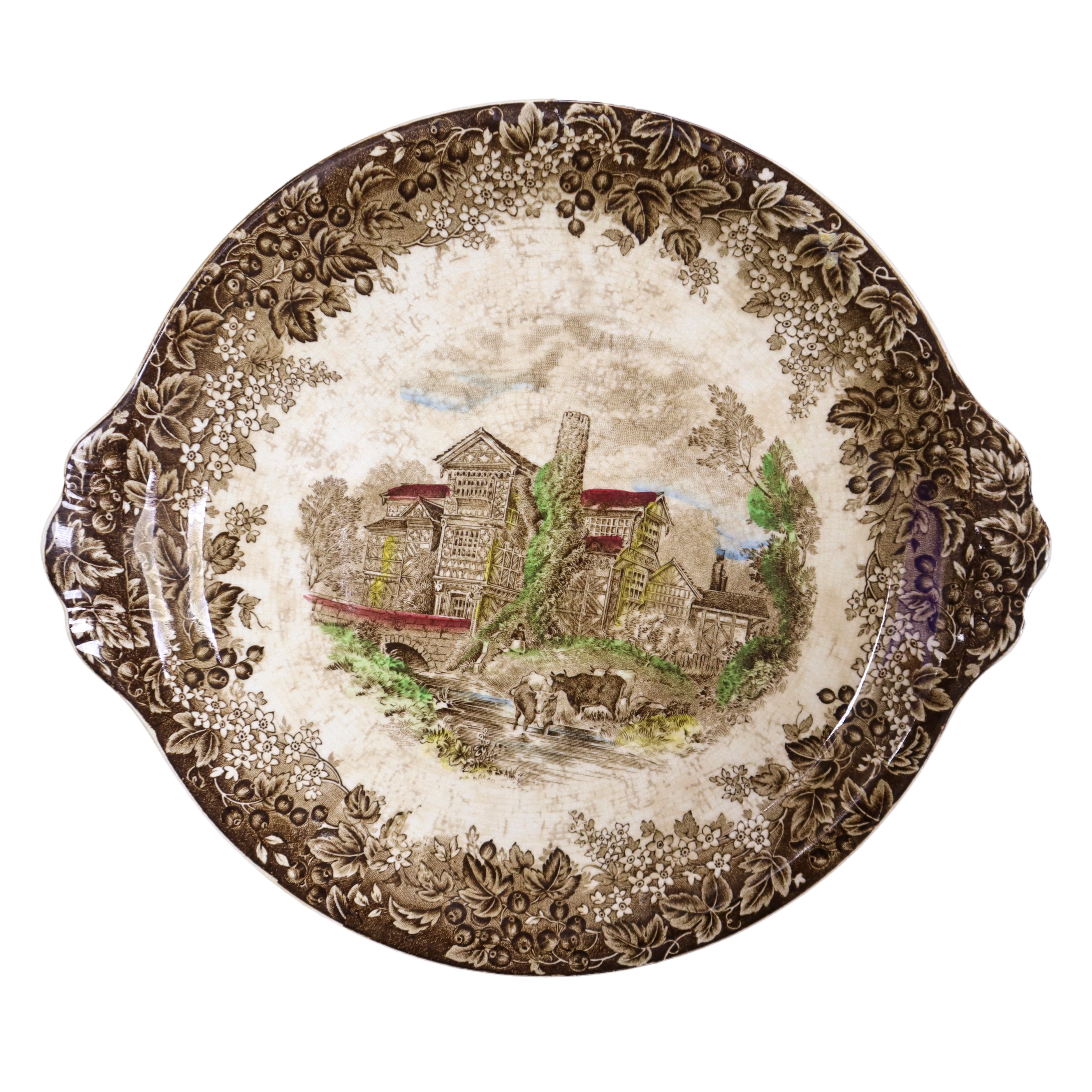 Servizio piatti policromi dis. Romantic England