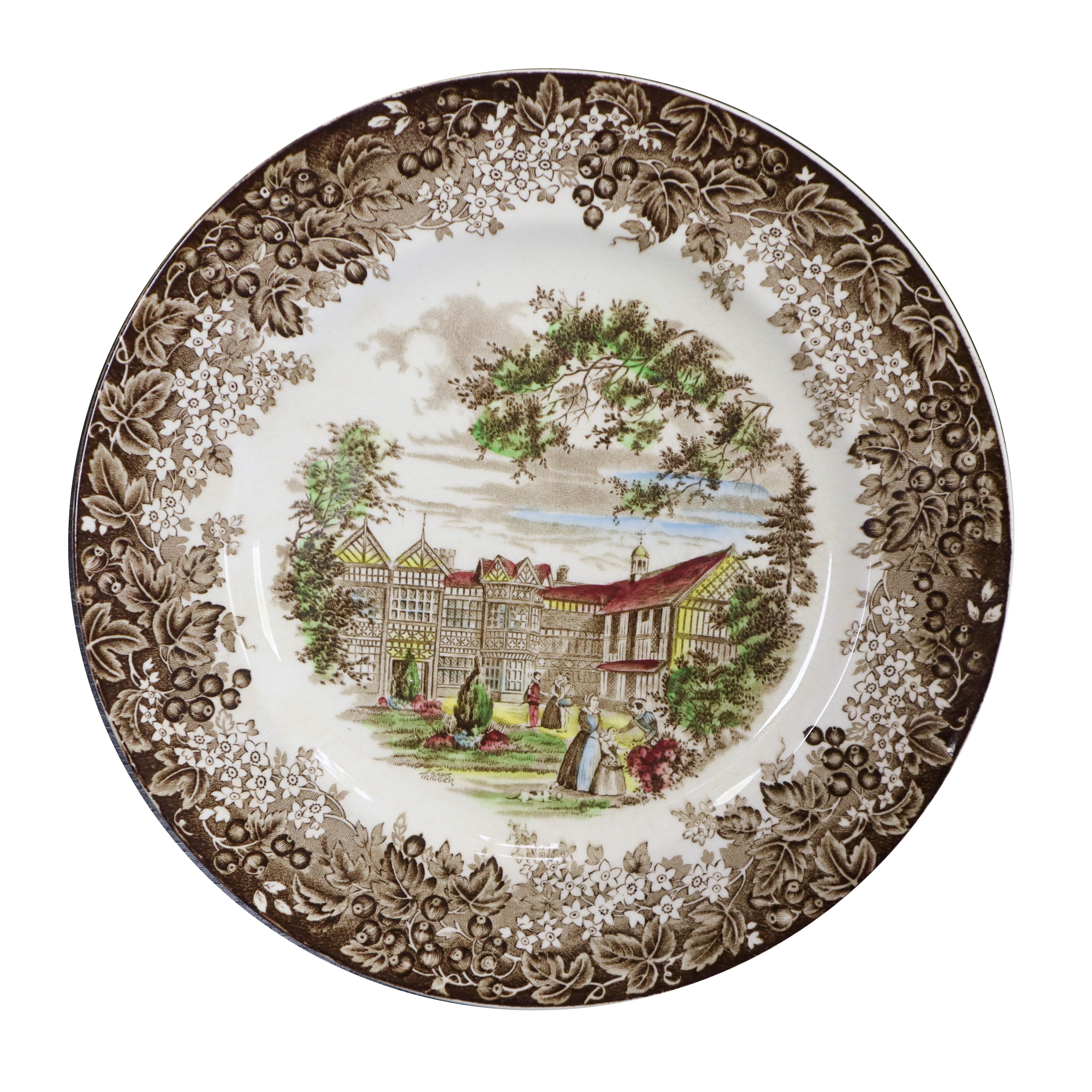 Servizio piatti policromi dis. Romantic England