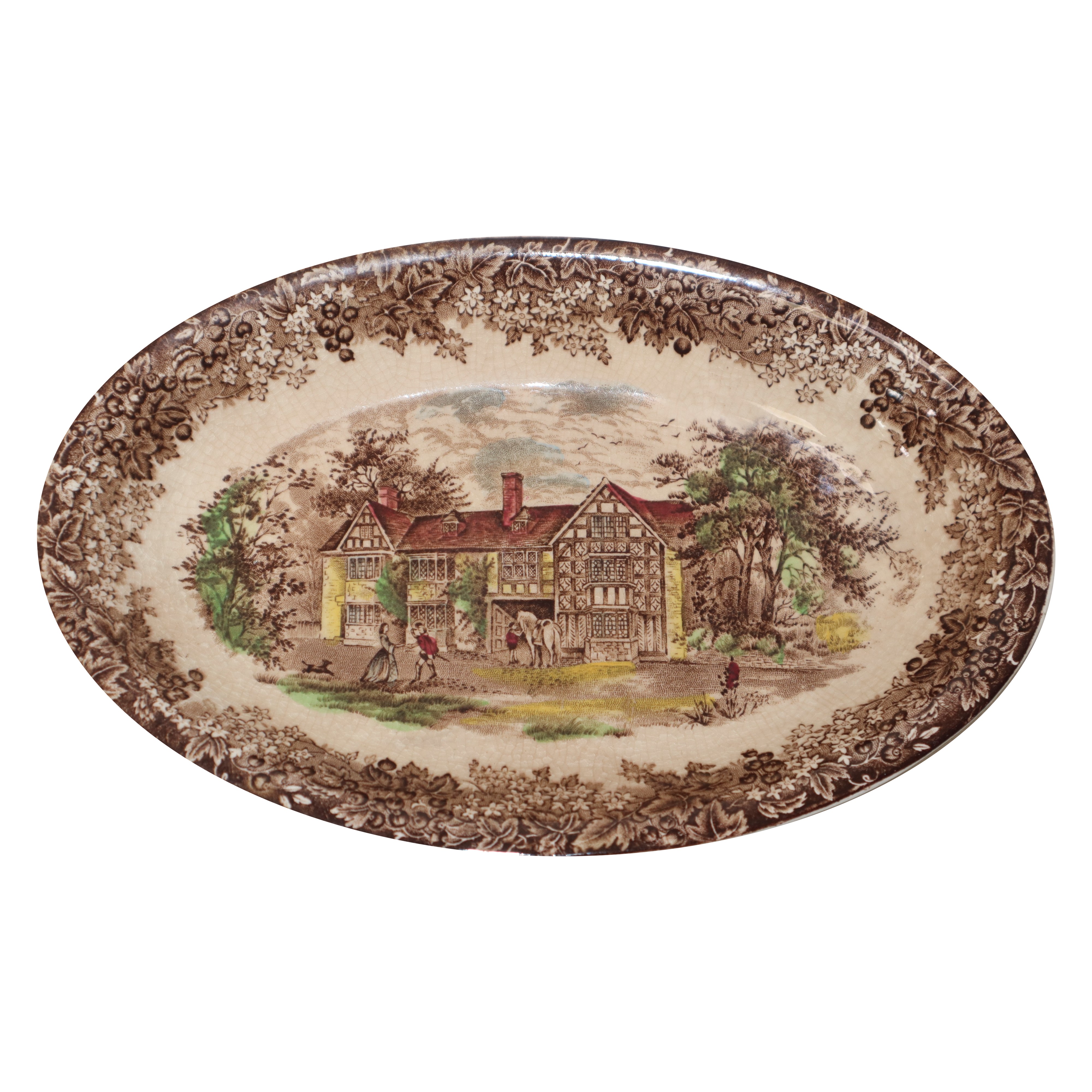 Servizio piatti policromi dis. Romantic England