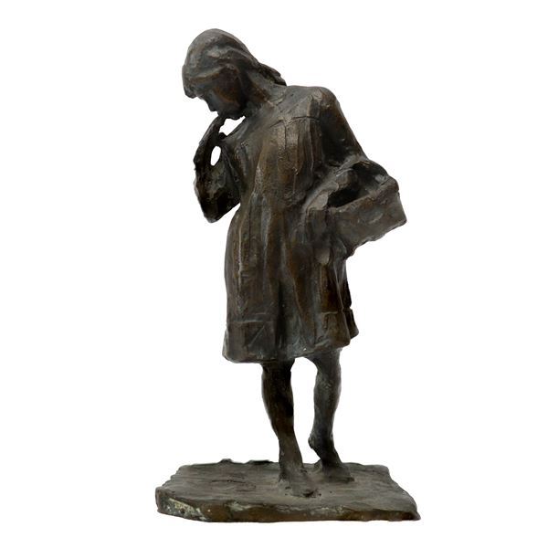 Sante Callegari - Girl with basket