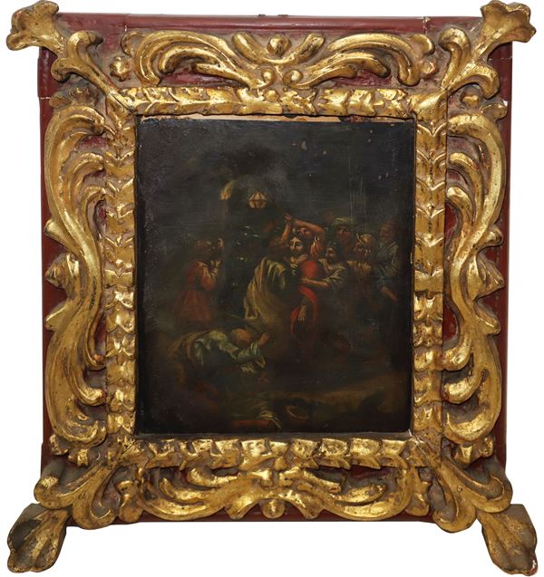 Gesù con Giuda e Pietro arrestato nell'orto di Getsemani