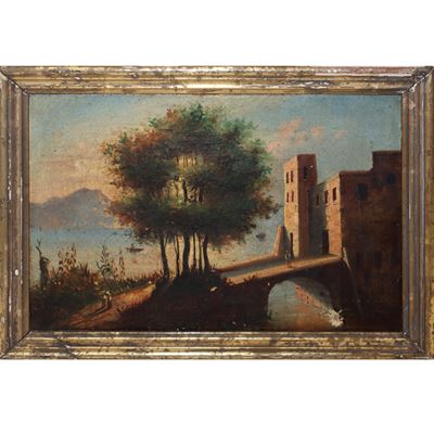 Paesaggio con Ponte e Alberi