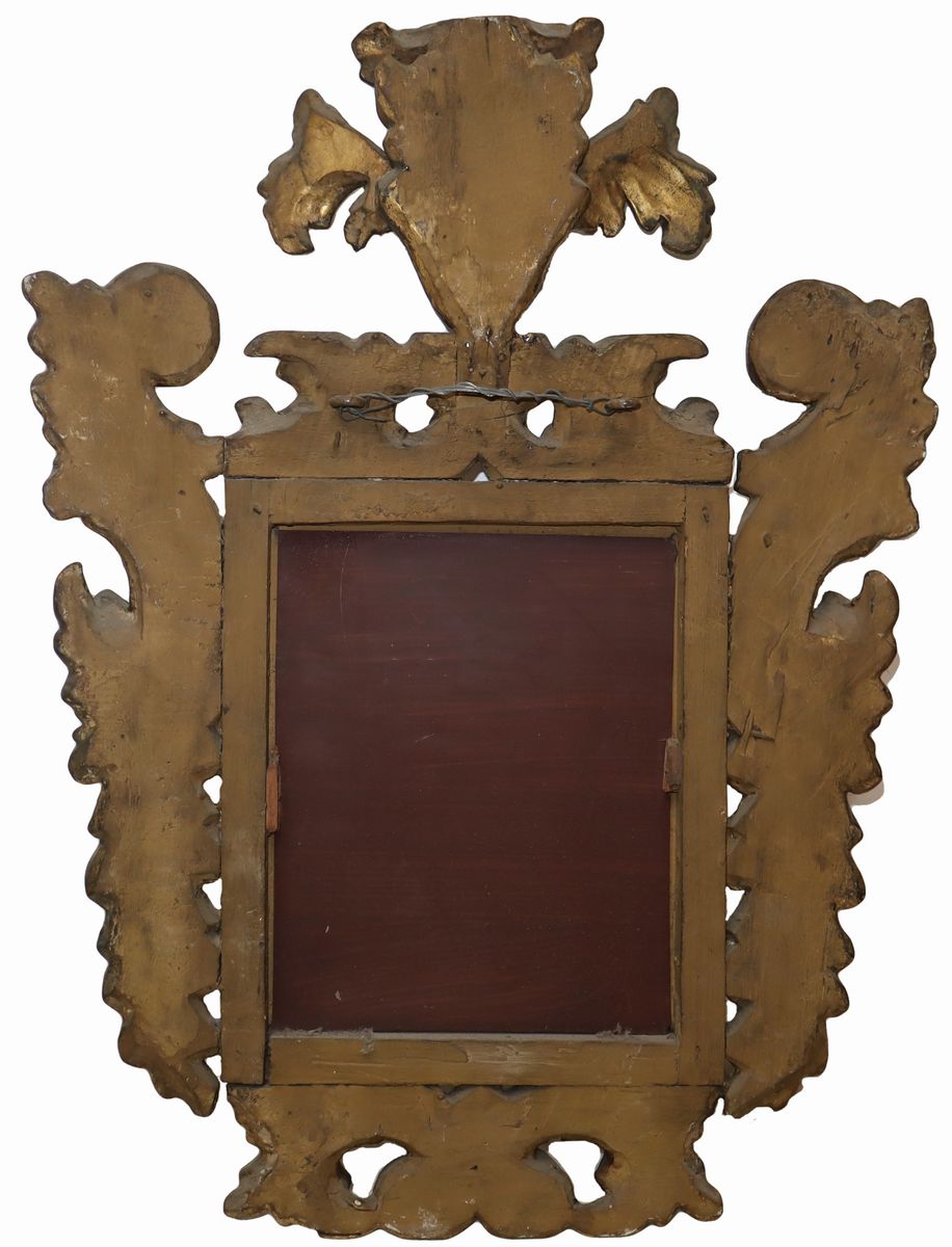 Specchiera in Cornice in Legno Dorato