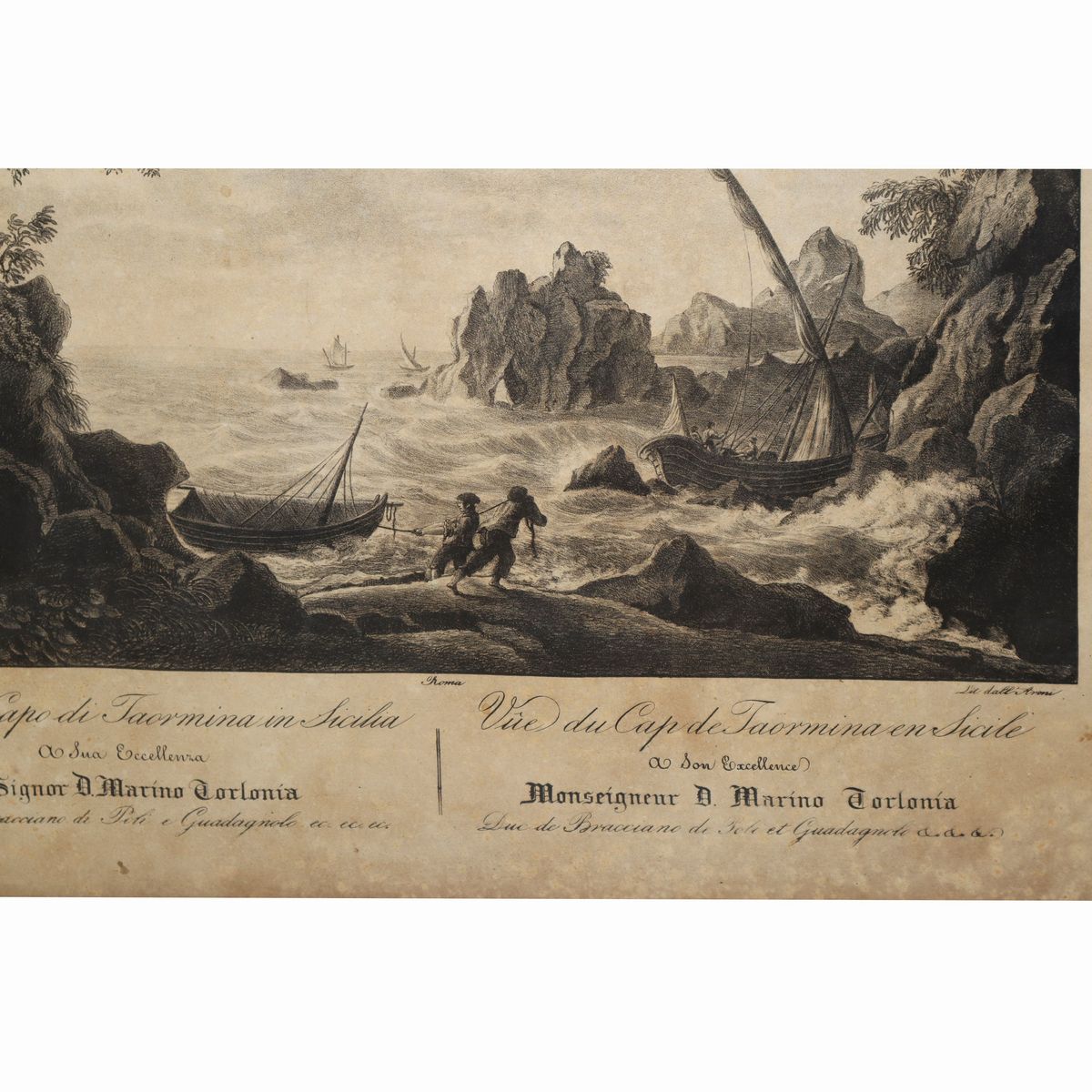 Veduta di Capo Taormina in Sicilia