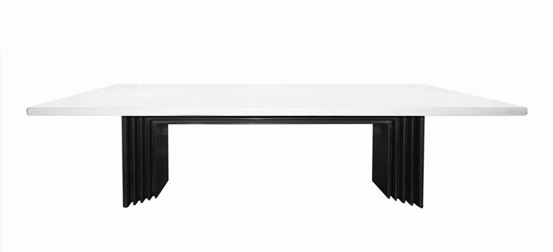 Importante Tavolo Scultorio da Riunione Attr. a Carlo Scarpa