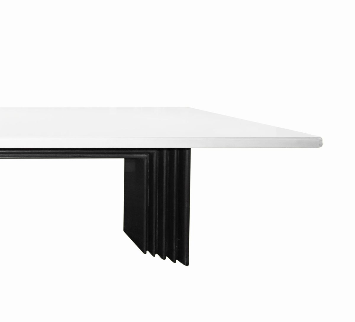 Importante Tavolo Scultorio da Riunione Attr. a Carlo Scarpa