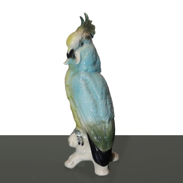 Porcelain Meissen - Pappagallo Cacatua in porcellana