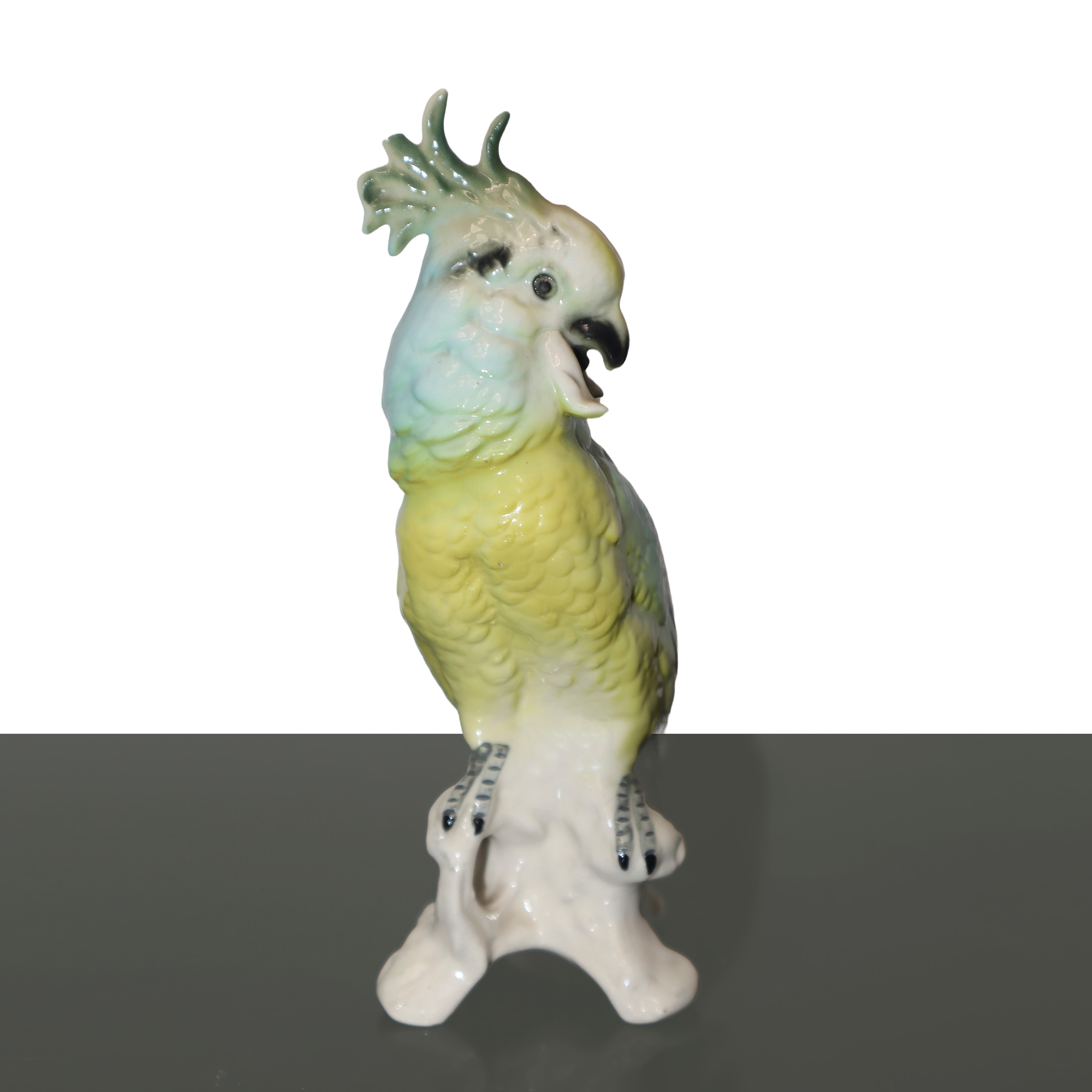 Porcelain Meissen - Pappagallo Cacatua in porcellana