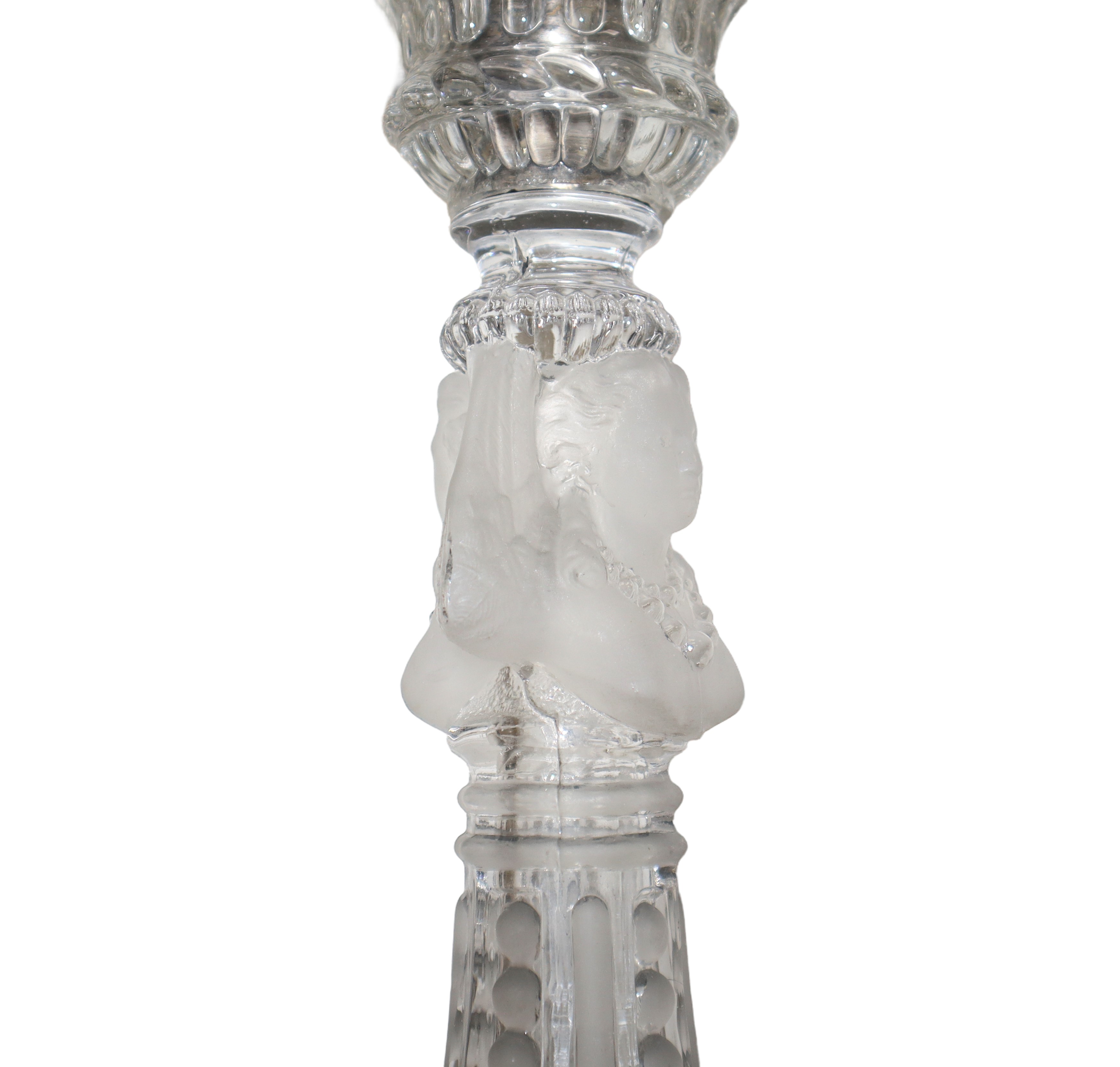 Candelabro in Cristallo a Tre Luci in Vetro di Murano