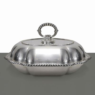 Portavivande in Argento con Coperchio