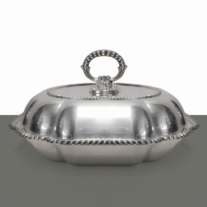 Portavivande in Argento con Coperchio
