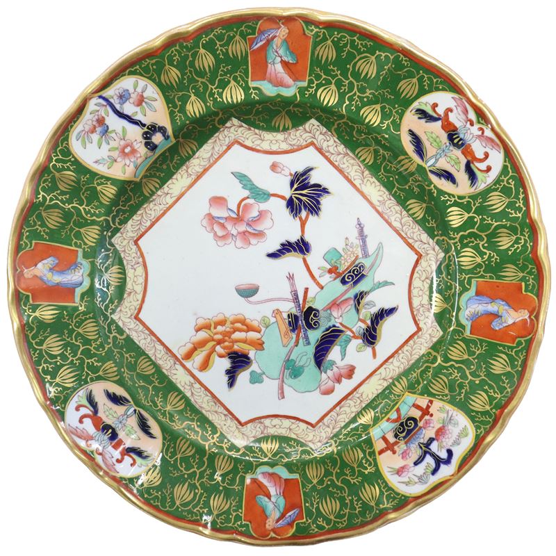 g.L. Ashworth & Bros - Piatto Policromo