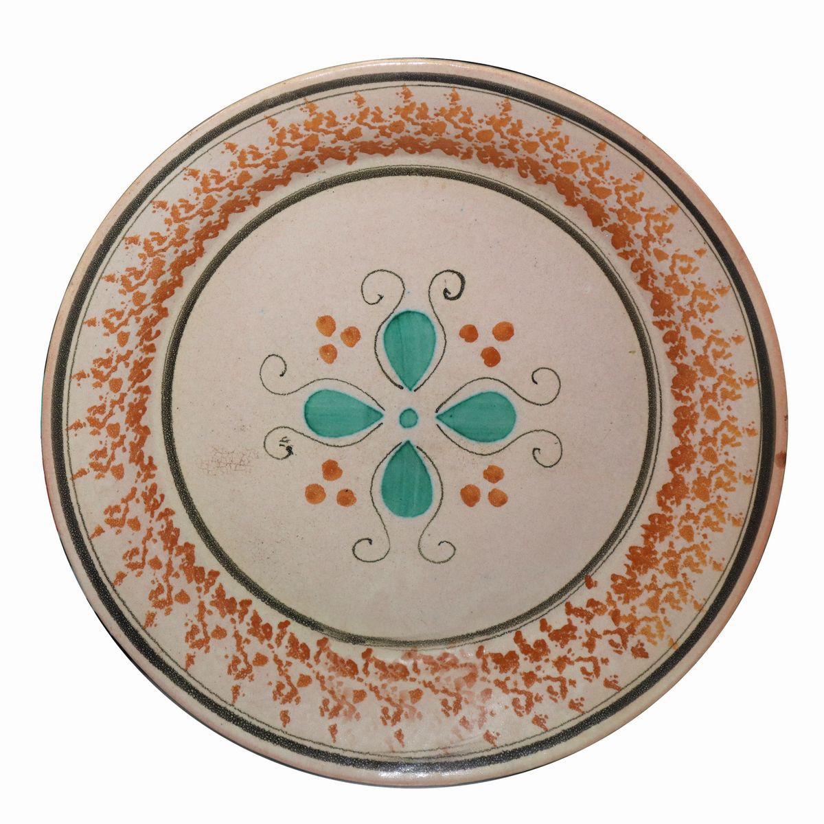 Fratantoni, Set di 4 piatti in maiolica di Santo Stefano di Camastra