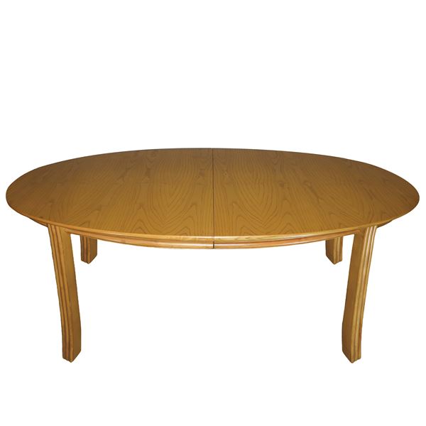 Italo Gasparucci - Extendable oval table with crank