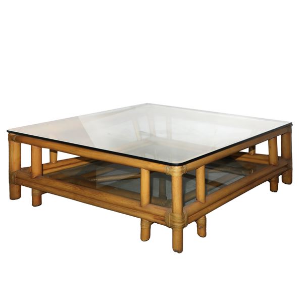 Italo Gasparucci - Low bamboo coffee table