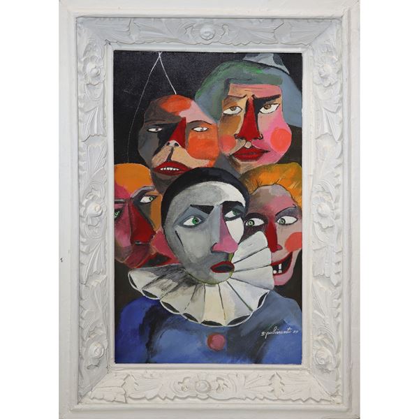 Masks (Portrait of clowns)