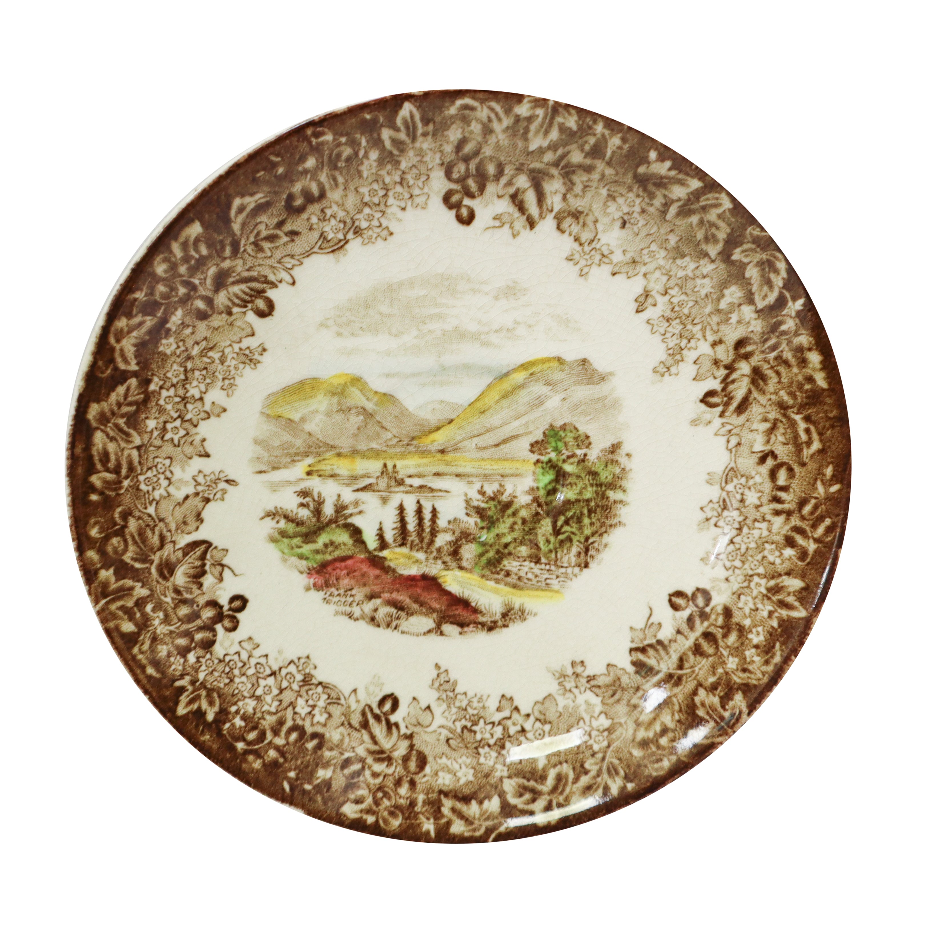 J & G Meakin, Servizio da caffè in porcellana policromata, disegno Romantic England