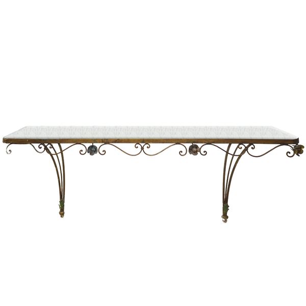 Liberty wall shelves in gold metal 