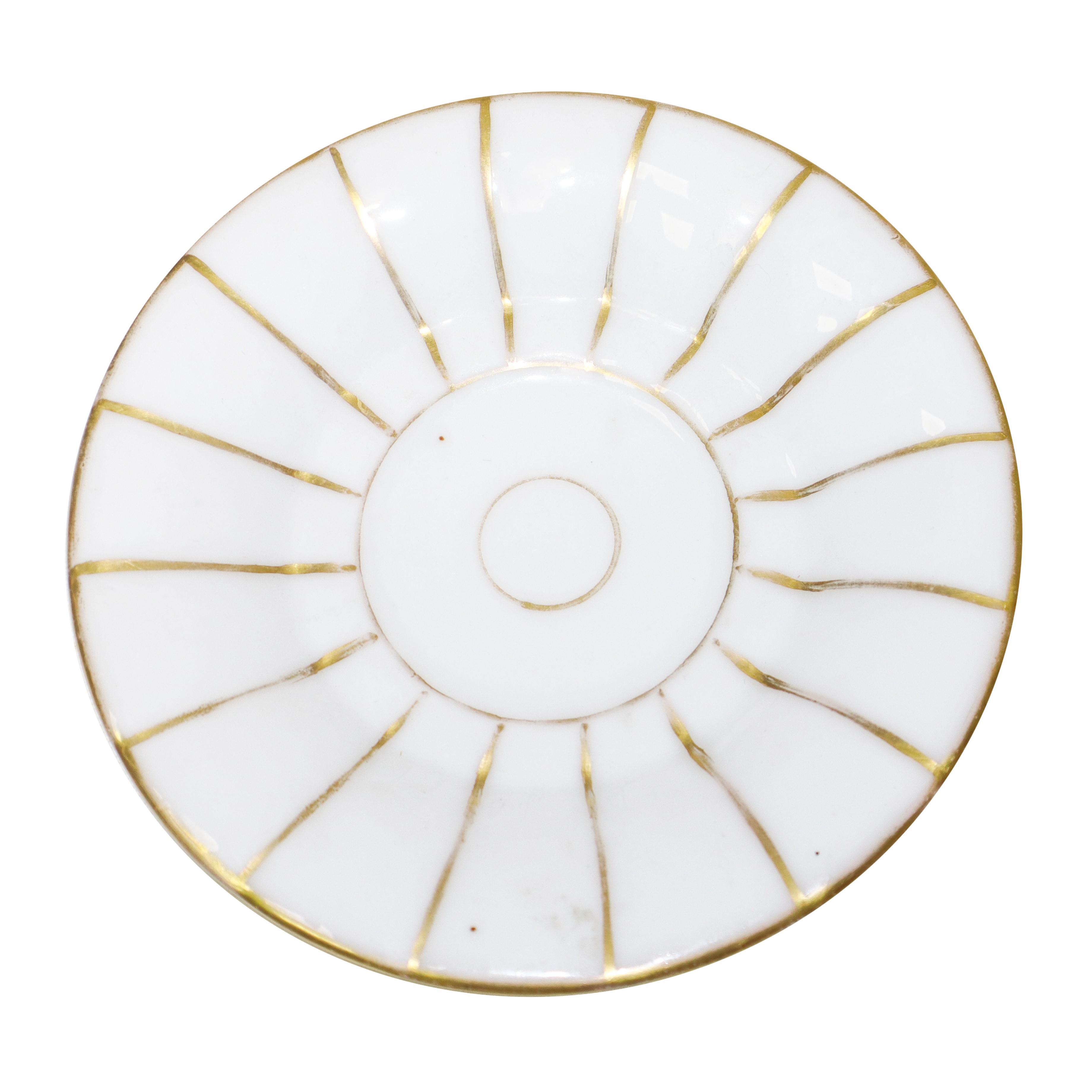 Servizio da tè in porcellana Vecchia Parigi con decorazioni in oro.